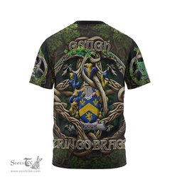 ScotsTee Shop Irish Gough Coat of Arms Irish T Shirt Family Crest Irish Is My Root T Shirt