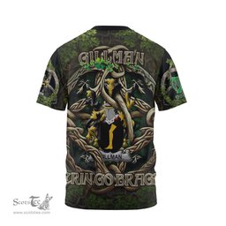 ScotsTee Shop Irish Gillman Coat of Arms Irish T Shirt Family Crest Irish Is My Root T Shirt