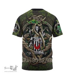 ScotsTee Shop Irish Foy or O Fie Coat of Arms Irish T Shirt Family Crest Irish Is My Root T Shirt