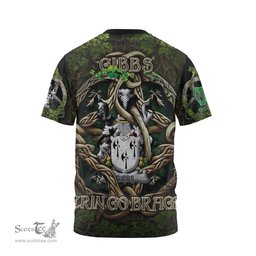ScotsTee Shop Irish Gibbs Coat of Arms Irish T Shirt Family Crest Irish Is My Root T Shirt