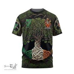 ScotsTee Shop Irish Hamley Coat of Arms Irish T Shirt Family Crest Irish Is My Root T Shirt