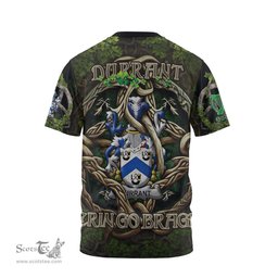 ScotsTee Shop Irish Durrant Coat of Arms Irish T Shirt Family Crest Irish Is My Root T Shirt
