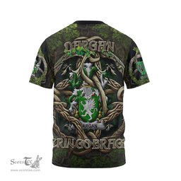 ScotsTee Shop Irish Dargan or McDeargan Coat of Arms Irish T Shirt Family Crest Irish Is My Root T Shirt
