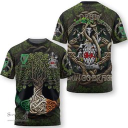 ScotsTee Shop Irish Drew Coat of Arms Irish T Shirt Family Crest Irish Is My Root T Shirt