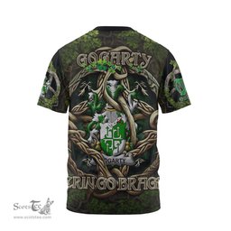 ScotsTee Shop Irish Gogarty Coat of Arms Irish T Shirt Family Crest Irish Is My Root T Shirt
