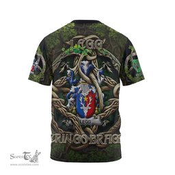 ScotsTee Shop Irish Legg or Legge Coat of Arms Irish T Shirt Family Crest Irish Is My Root T Shirt