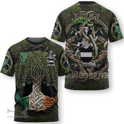 ScotsTee Shop Irish Lucey or O Lucy Coat of Arms Irish T Shirt Family Crest Irish Is My Root T Shirt
