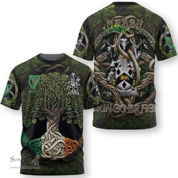 ScotsTee Shop Irish Massy or Massey Coat of Arms Irish T Shirt Family Crest Irish Is My Root T Shirt