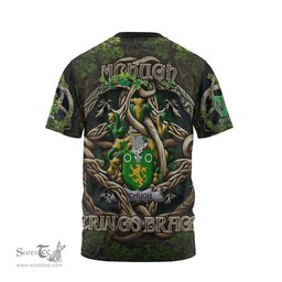 ScotsTee Shop Irish McHugh or MacHugh Coat of Arms Irish T Shirt Family Crest Irish Is My Root T Shirt