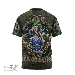 ScotsTee Shop Irish Lees or McAleese Coat of Arms Irish T Shirt Family Crest Irish Is My Root T Shirt