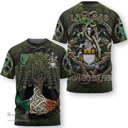 ScotsTee Shop Irish Lawless Coat of Arms Irish T Shirt Family Crest Irish Is My Root T Shirt