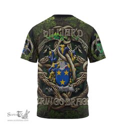 ScotsTee Shop Irish Hilliard Coat of Arms Irish T Shirt Family Crest Irish Is My Root T Shirt