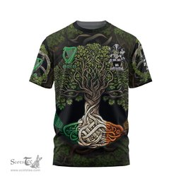 ScotsTee Shop Irish Kent Coat of Arms Irish T Shirt Family Crest Irish Is My Root T Shirt