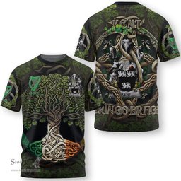 ScotsTee Shop Irish Kent Coat of Arms Irish T Shirt Family Crest Irish Is My Root T Shirt