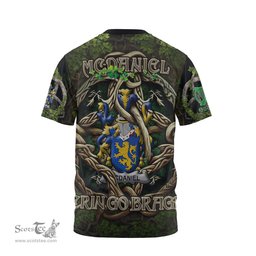 ScotsTee Shop Irish McDaniel or Daniel Coat of Arms Irish T Shirt Family Crest Irish Is My Root T Shirt
