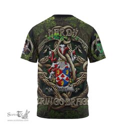 ScotsTee Shop Irish Hardy Coat of Arms Irish T Shirt Family Crest Irish Is My Root T Shirt