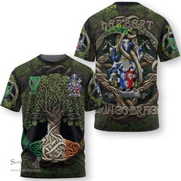 ScotsTee Shop Irish Herbert Coat of Arms Irish T Shirt Family Crest Irish Is My Root T Shirt