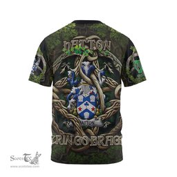 ScotsTee Shop Irish Hatton or McIlhatton Coat of Arms Irish T Shirt Family Crest Irish Is My Root T Shirt