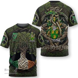 ScotsTee Shop Irish Kee or McKee Coat of Arms Irish T Shirt Family Crest Irish Is My Root T Shirt