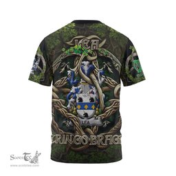 ScotsTee Shop Irish Lea or McLea Coat of Arms Irish T Shirt Family Crest Irish Is My Root T Shirt
