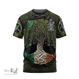 ScotsTee Shop Irish Hope Coat of Arms Irish T Shirt Family Crest Irish Is My Root T Shirt