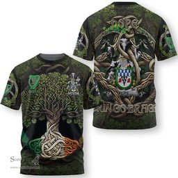 ScotsTee Shop Irish Hope Coat of Arms Irish T Shirt Family Crest Irish Is My Root T Shirt
