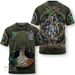 ScotsTee Shop Irish Smith or Smyth Coat of Arms Irish T Shirt Family Crest Irish Is My Root T Shirt