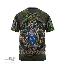 ScotsTee Shop Irish Nash or Naish Coat of Arms Irish T Shirt Family Crest Irish Is My Root T Shirt