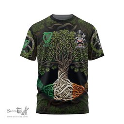 ScotsTee Shop Irish Wethers Coat of Arms Irish T Shirt Family Crest Irish Is My Root T Shirt