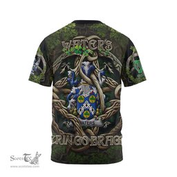 ScotsTee Shop Irish Waters Coat of Arms Irish T Shirt Family Crest Irish Is My Root T Shirt