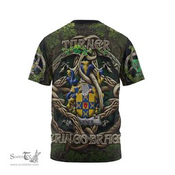 ScotsTee Shop Irish Turner Coat of Arms Irish T Shirt Family Crest Irish Is My Root T Shirt
