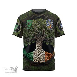 ScotsTee Shop Irish Neill or McNeill Coat of Arms Irish T Shirt Family Crest Irish Is My Root T Shirt