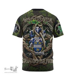 ScotsTee Shop Irish Woodcock Coat of Arms Irish T Shirt Family Crest Irish Is My Root T Shirt
