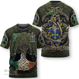 ScotsTee Shop Irish Ward Coat of Arms Irish T Shirt Family Crest Irish Is My Root T Shirt