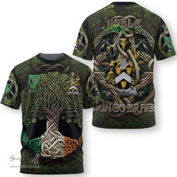 ScotsTee Shop Irish Noble Coat of Arms Irish T Shirt Family Crest Irish Is My Root T Shirt