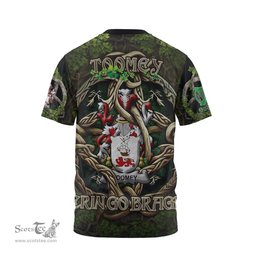 ScotsTee Shop Irish Toomey or O Twomey Coat of Arms Irish T Shirt Family Crest Irish Is My Root T Shirt