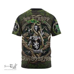 ScotsTee Shop Irish Westropp Coat of Arms Irish T Shirt Family Crest Irish Is My Root T Shirt