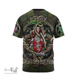 ScotsTee Shop Irish Stack Coat of Arms Irish T Shirt Family Crest Irish Is My Root T Shirt