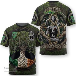 ScotsTee Shop Irish Neilan or O Neylan Coat of Arms Irish T Shirt Family Crest Irish Is My Root T Shirt