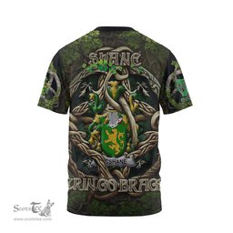 ScotsTee Shop Irish Shane or McShane Coat of Arms Irish T Shirt Family Crest Irish Is My Root T Shirt