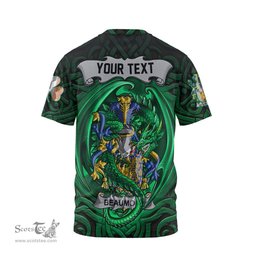 ScotsTee Shop Irish Beaumont Coat of Arms Irish T Shirt Family Crest Green Dragon Of Ireland T Shirt
