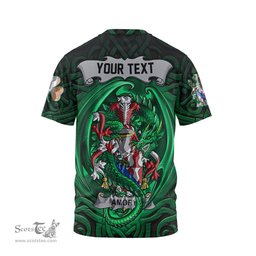 ScotsTee Shop Irish Amory Coat of Arms Irish T Shirt Family Crest Green Dragon Of Ireland T Shirt