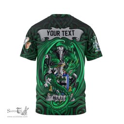 ScotsTee Shop Irish Fullam Coat of Arms Irish T Shirt Family Crest Green Dragon Of Ireland T Shirt