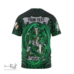 ScotsTee Shop Irish Going Coat of Arms Irish T Shirt Family Crest Green Dragon Of Ireland T Shirt