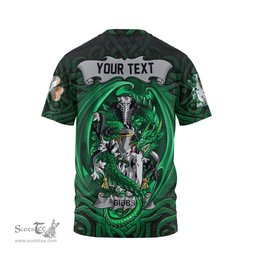 ScotsTee Shop Irish Gibbs Coat of Arms Irish T Shirt Family Crest Green Dragon Of Ireland T Shirt
