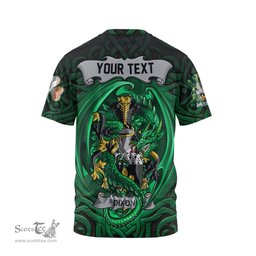 ScotsTee Shop Irish Dixon Coat of Arms Irish T Shirt Family Crest Green Dragon Of Ireland T Shirt