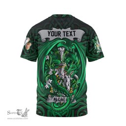 ScotsTee Shop Irish Flower Coat of Arms Irish T Shirt Family Crest Green Dragon Of Ireland T Shirt