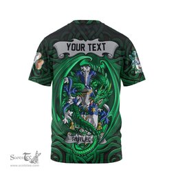 ScotsTee Shop Irish Rutledge Coat of Arms Irish T Shirt Family Crest Green Dragon Of Ireland T Shirt
