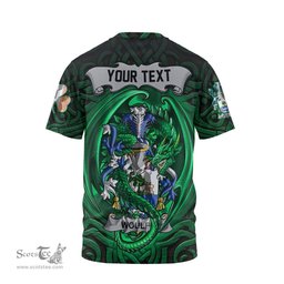 ScotsTee Shop Irish Woulfe Coat of Arms Irish T Shirt Family Crest Green Dragon Of Ireland T Shirt
