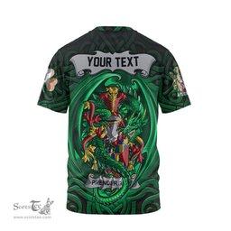ScotsTee Shop Irish Prendergast Coat of Arms Irish T Shirt Family Crest Green Dragon Of Ireland T Shirt